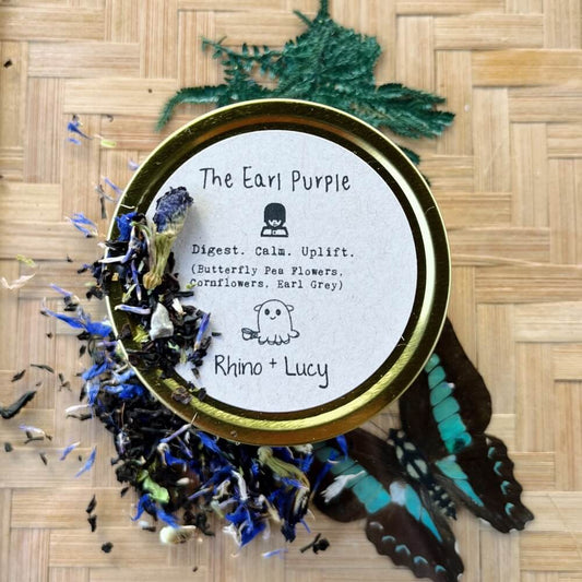 Lucy has created the perfect tea to share with friends. This tea is color-changing and can be enjoyed hot or iced. Sit back, relax, and enjoy the Tea Magic! ๐ฎIngredients: Butterfly Pea Flowers, Cornflowers, Earl Grey. Packed with antioxidants, helpful in mood balancing, supporting digestion, and aiding in weight loss.