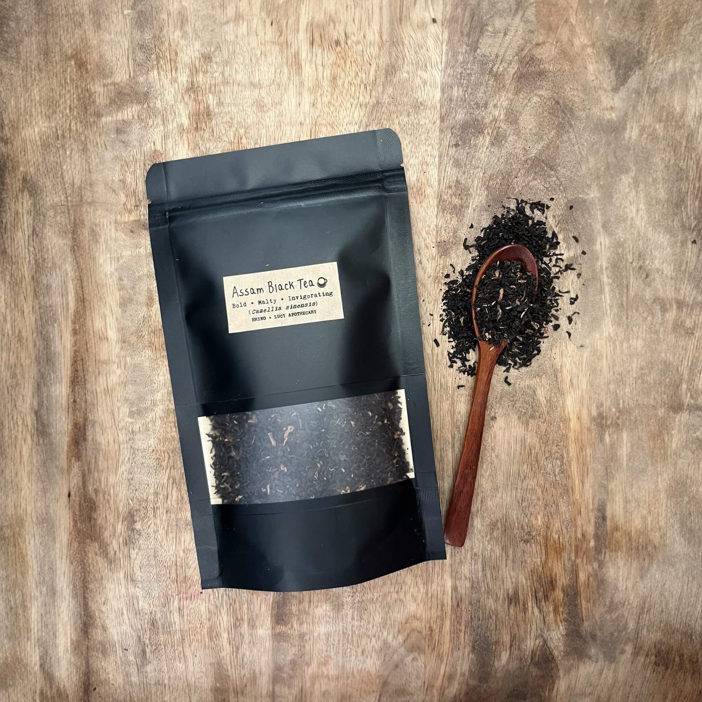 Assam tea is a strong, malty black tea from India that’s perfect for anyone who loves a rich, full-bodied cup. Perfect for breakfast blends or chai tea. Shop Rhino and Lucy, Curated Herbal Teas for Wellness, Ritual & Gifting.