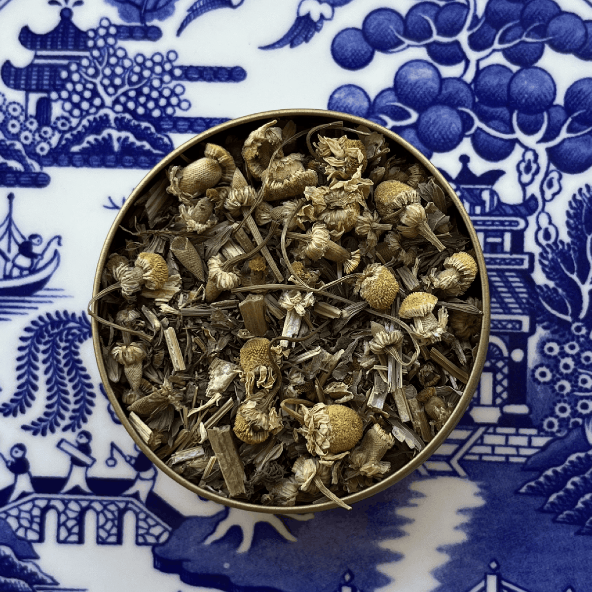 The Digestif | Organic Herbal Tea | Chamomile, Lemon Balm, Meadowsweet

An organic herbal tea blend with chamomile, lemon balm & meadowsweet. Floral, citrusy & subtly sweet, this caffeine-free blend is perfect after meals.