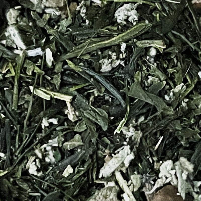 Lucy has created an amazing nourishing blend full of greens! This tea will help energize the mind and nourish the body with vitamins and minerals and support respiratory congestion. Made with Japanese Sencha Green Tea, Mullein, Nettle, Sage, this blend is great anytime you are looking for a bit of nourishment. 🧞‍♀️ | Shop Rhino and Lucy Teas Online