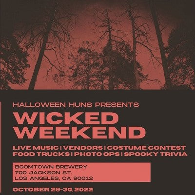 Rhino and Lucy, Halloween, Wicked Weekend, Horror, Halloween Huns, Boomtown Brewery, Downtown Los Angeles, Pop Up