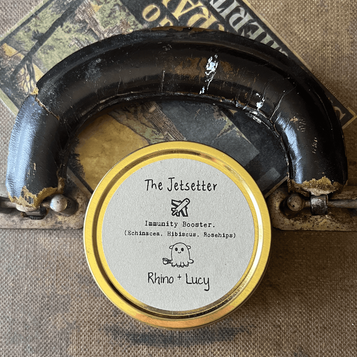 The Jetsetter Herbal Tea | Echinacea, Hibiscus & Rosehips | Organic Loose Leaf Tea | Rhino + Lucy