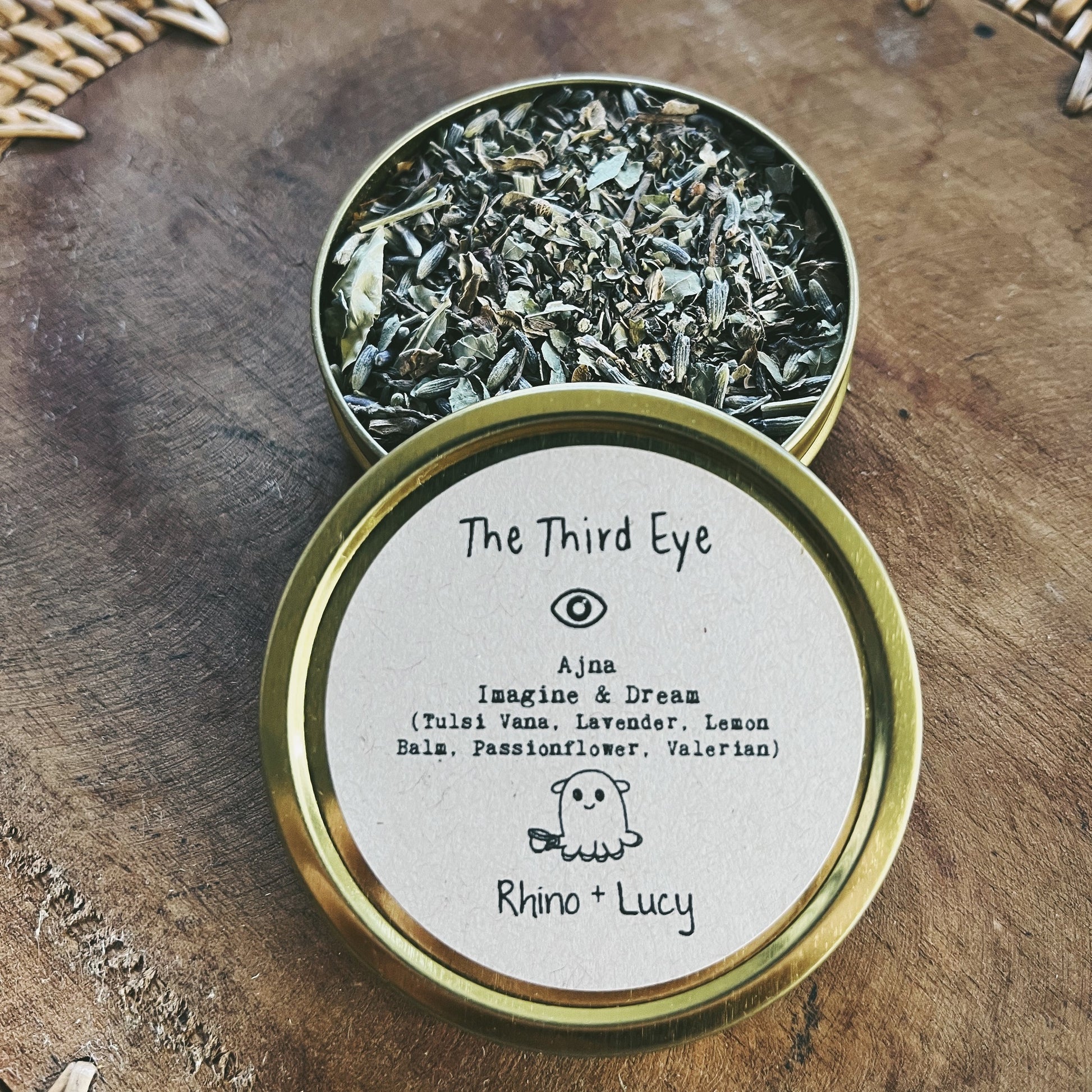 Our master tea blender and herbalist, Lucy, has crafted a relaxing blend to help balance and activate The Third Eye Chakra. Made with Tulsi Vana (aka Holy Basil), Lavender, Lemon Balm, Passion Flower & Valerian Root, this soothing blend will help support stress and sleep, while encouraging lucid dreaming. 🧿 | Shop Rhino and Lucy Teas Online