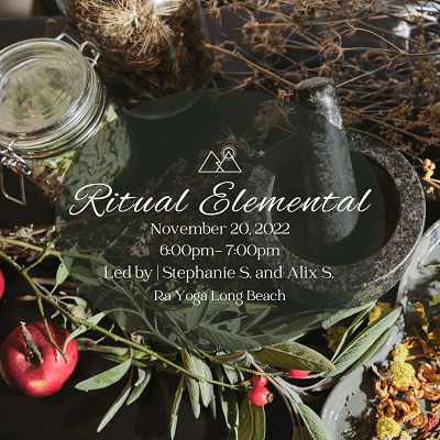 Ritual Elemental, Rhino and Lucy, Ra Yoga, Tea Blending Workshop, Yoga, Long Beach, Prana Planner