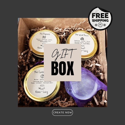 Tea Lover Custom Gift Box | Mix & Match | Build Your Own | Gift Wrapped | Organic Loose Leaf Tea Blends and Strainer