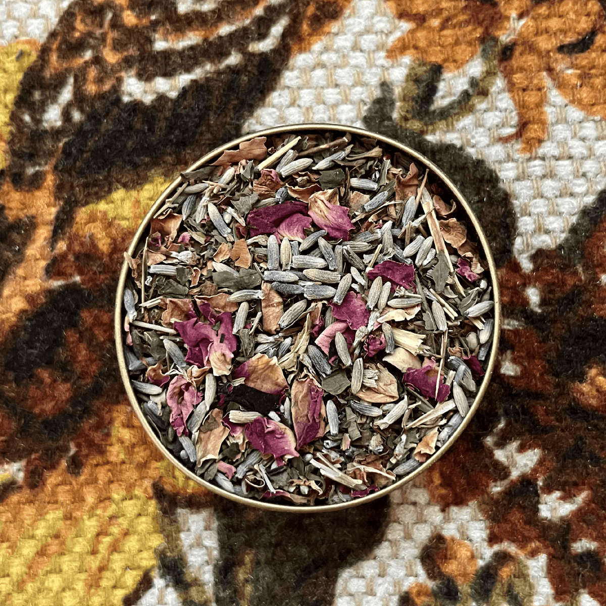 The Wind Down Herbal Tea | Rose, Lavender, Skullcap & St. John's Wort | Loose Leaf Tea | Rhino + Lucy